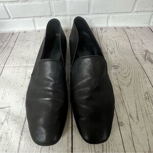 Women's Vince Bray Black Leather Loafer 8.5 Made In Italy Vince. Shoes Flats